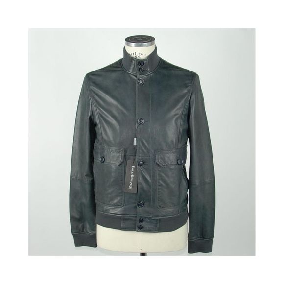 Emilio Romanelli Blue Polyester Jacket main image 0